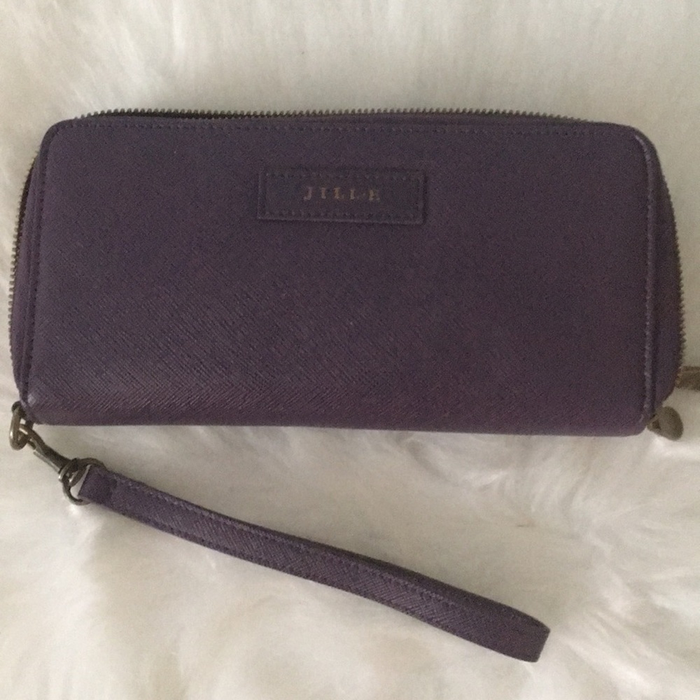 purple leather cellphone wallet